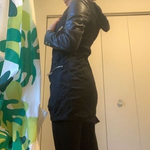 Zara black light jacket with cap SMALL